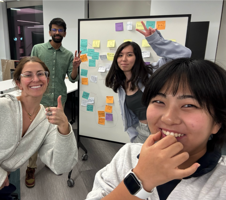 Me and teammates at a design sprint